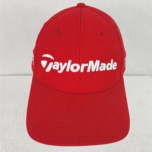 TaylorMade SLDR Tour Preferred Red White Golf Baseball Cap. EUC. One size